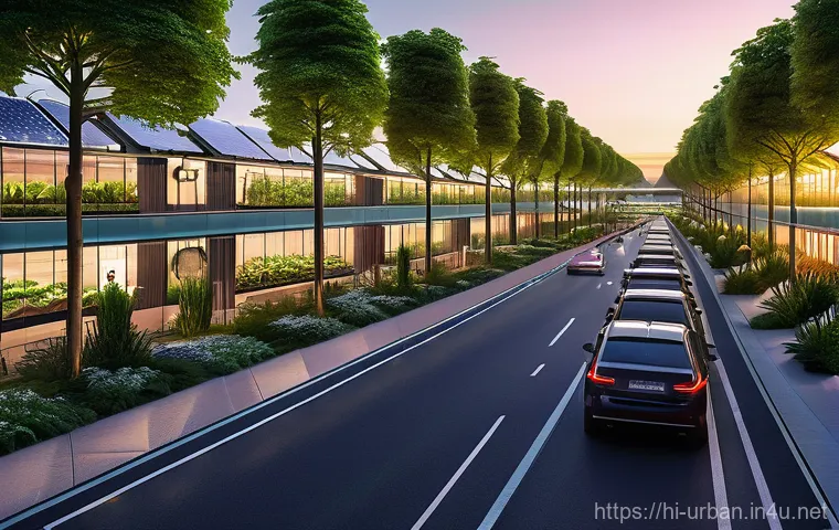 도시 성장관리 정책 - Image Prompt 1: "GreenTech Urban Oasis"**